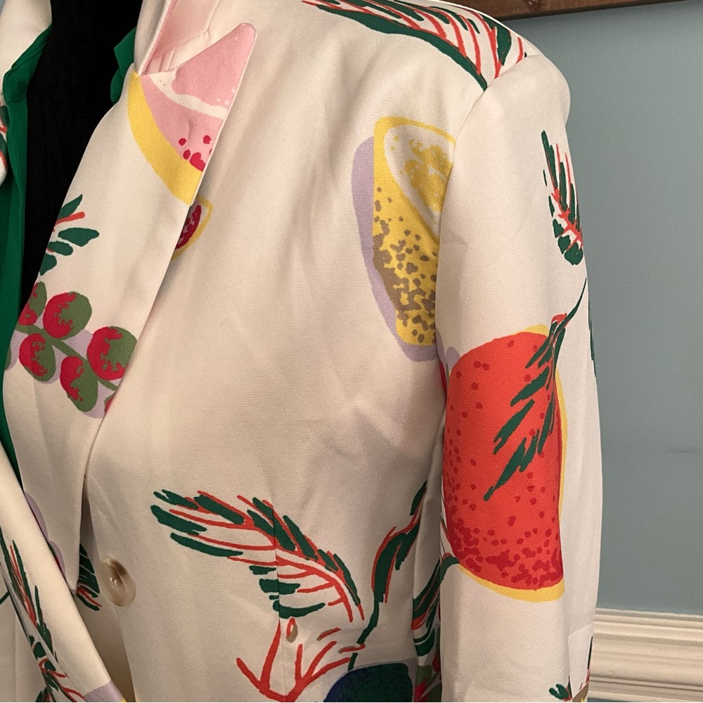 NWOT Blazer Lemon Lime Bright Jacket - Picture 2 of 9